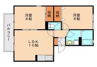 リベルティメゾン【2階】の間取り