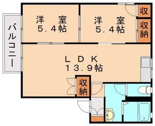 フォーレスト高須 A棟【2階】の間取り
