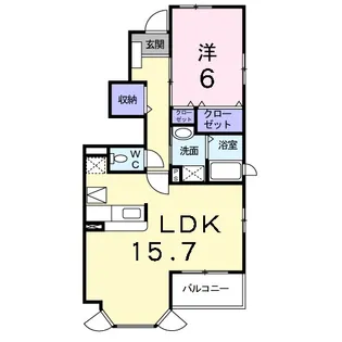アルドーレ【1階】の間取り