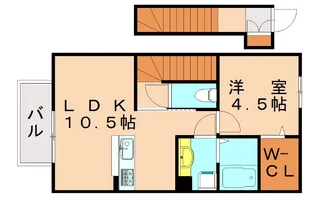 メゾンド・グロウ23【2階】の間取り