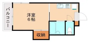 PLEAST熊西【5階】の間取り