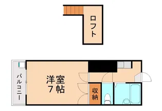レオパレス21皇后崎【102号室】の間取り