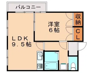 THE SQUARE・Orio Residence【2階】の間取り
