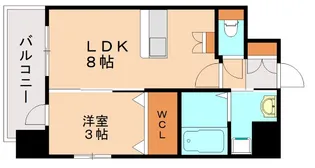 ルークス穴生【3階】の間取り