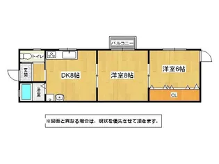 サンハイツ通谷【101号室】の間取り