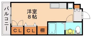 カリタスプラザ【2階】の間取り