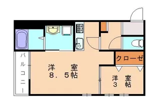 Grandtic Casa Garden香椎【1階】の間取り