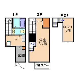 ガレット九産大前【1階】の間取り
