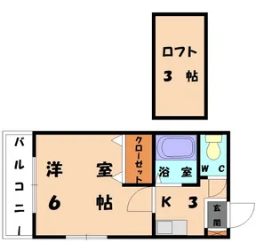 エミネンス21名島【1階】の間取り
