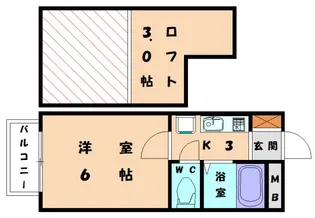 福岡県福岡市東区三苫2丁目【アパート】の間取り