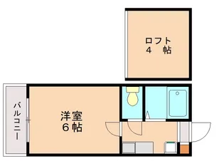 ピュア唐原弐番館【201号室】の間取り