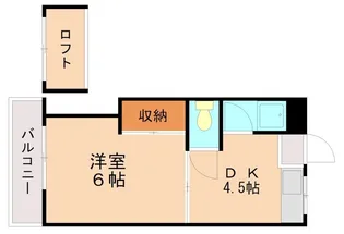 フレール香椎【207号室】の間取り