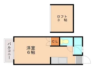 ウイング香椎A【202号室】の間取り
