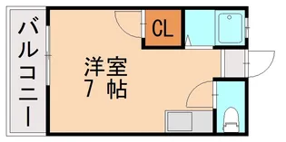グレイス千早【2階】の間取り