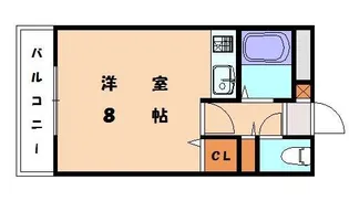 メモリープラザ九産大前【303号室】の間取り