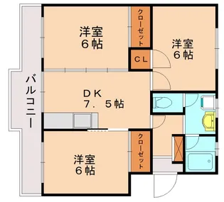 福岡県福岡市東区唐原2丁目【マンション】の間取り