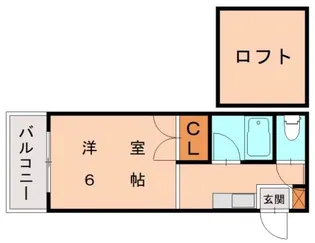 シティハウス飛鳥【103号室】の間取り