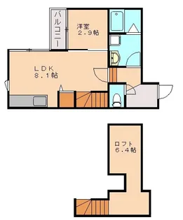 福岡県福岡市東区唐原1丁目【アパート】の間取り
