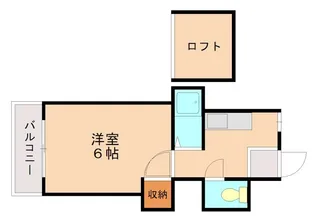 エクセルハイツ唐原【202号室】の間取り