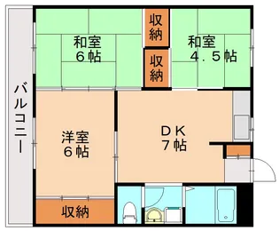 福岡県福岡市東区三苫4丁目【マンション】の間取り
