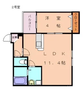 A・RATA【3階】の間取り