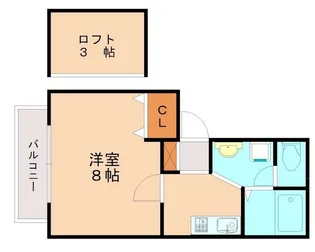 サンティール舞松原A【102号室】の間取り