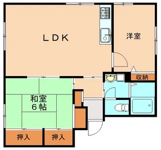 パークサイド香椎東【1階】の間取り