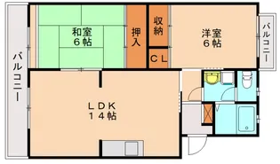 エミネント香椎【305号室】の間取り
