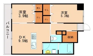 福岡県福岡市東区和白1丁目【マンション】の間取り