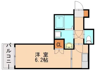 LE LIEN BLANC香椎Ⅰ【202号室】の間取り