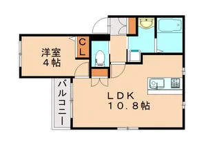 OAK VILLA MAISON SHIMOBARU NORTH【2階】の間取り