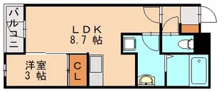 PHOENIX千早【1階】の間取り