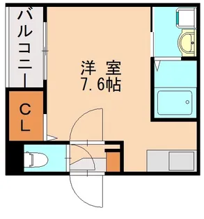 トリニティ千早【3階】の間取り