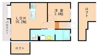 福岡県福岡市東区香椎駅東2丁目【アパート】の間取り