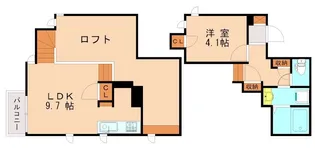 CB千早レカン【1階】の間取り