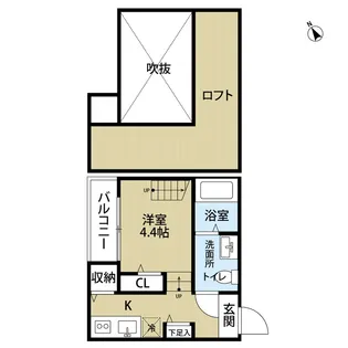 ラピス香椎【101号室】の間取り