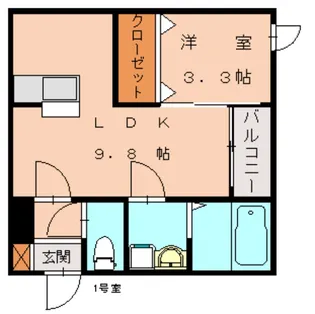 福岡県福岡市東区和白4丁目【アパート】の間取り