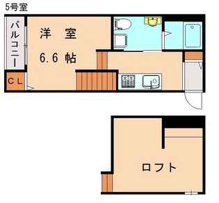 vivre松香台【205号室】の間取り