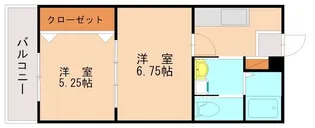 K&Y香椎駅前【203号室】の間取り