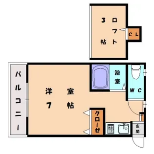福岡県福岡市東区唐原4丁目【アパート】の間取り
