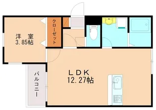アールユー香住ヶ丘【301号室】の間取り