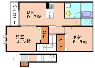 福岡県福岡市東区雁の巣2丁目【アパート】の間取り