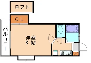 リバーサイド名島【102号室】の間取り