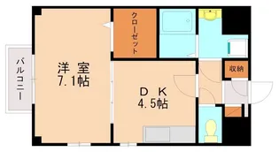 ドミール香椎【2階】の間取り