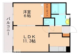 カノン和白丘【801号室】の間取り