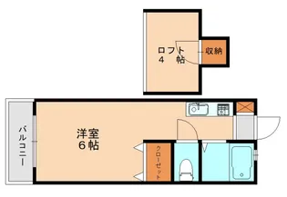 マイシャトーかしい【105号室】の間取り
