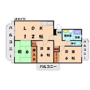 カーサ・ミラクロス【405号室】の間取り