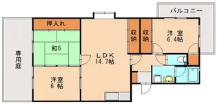 シティライフ香椎Ⅱ【105号室】の間取り