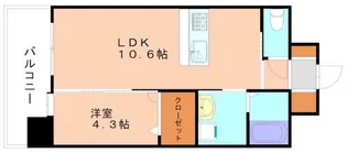 S・K-22【609号室】の間取り