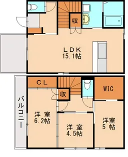 キルシュ【A号室】の間取り